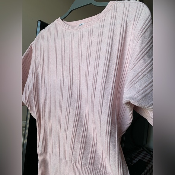 Boat Neck Batwing Wool Blend Sweater, S - Picture 2 of 16